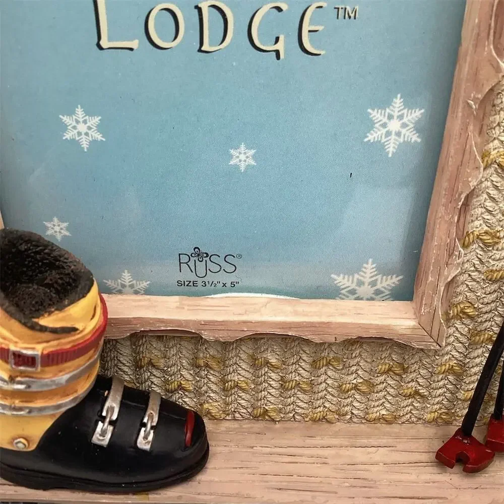 3D Ski Theme Picture Frame 3.5x5